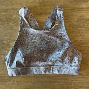 🍋‎ Lululemon Fast Free Bra (Nulux)-Summer Haze Multi color-Sz 10-Style # W2AKWS